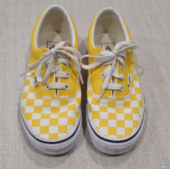 Vans Other - Vans Era Checkerboard Yellow Men's Shoes